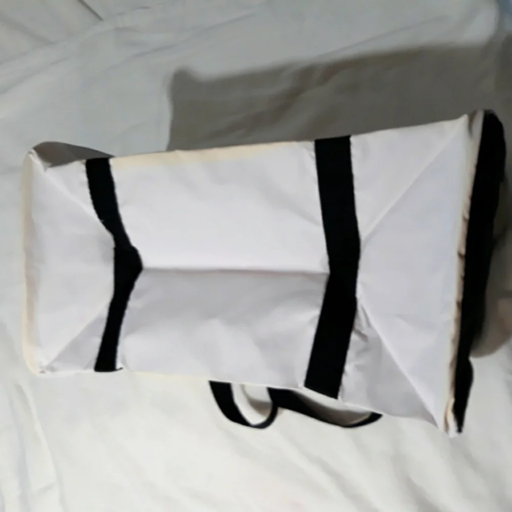 Vintage Baltimore Orioles Early 90's White Zipper Duffle Bag New Made with Vinyl